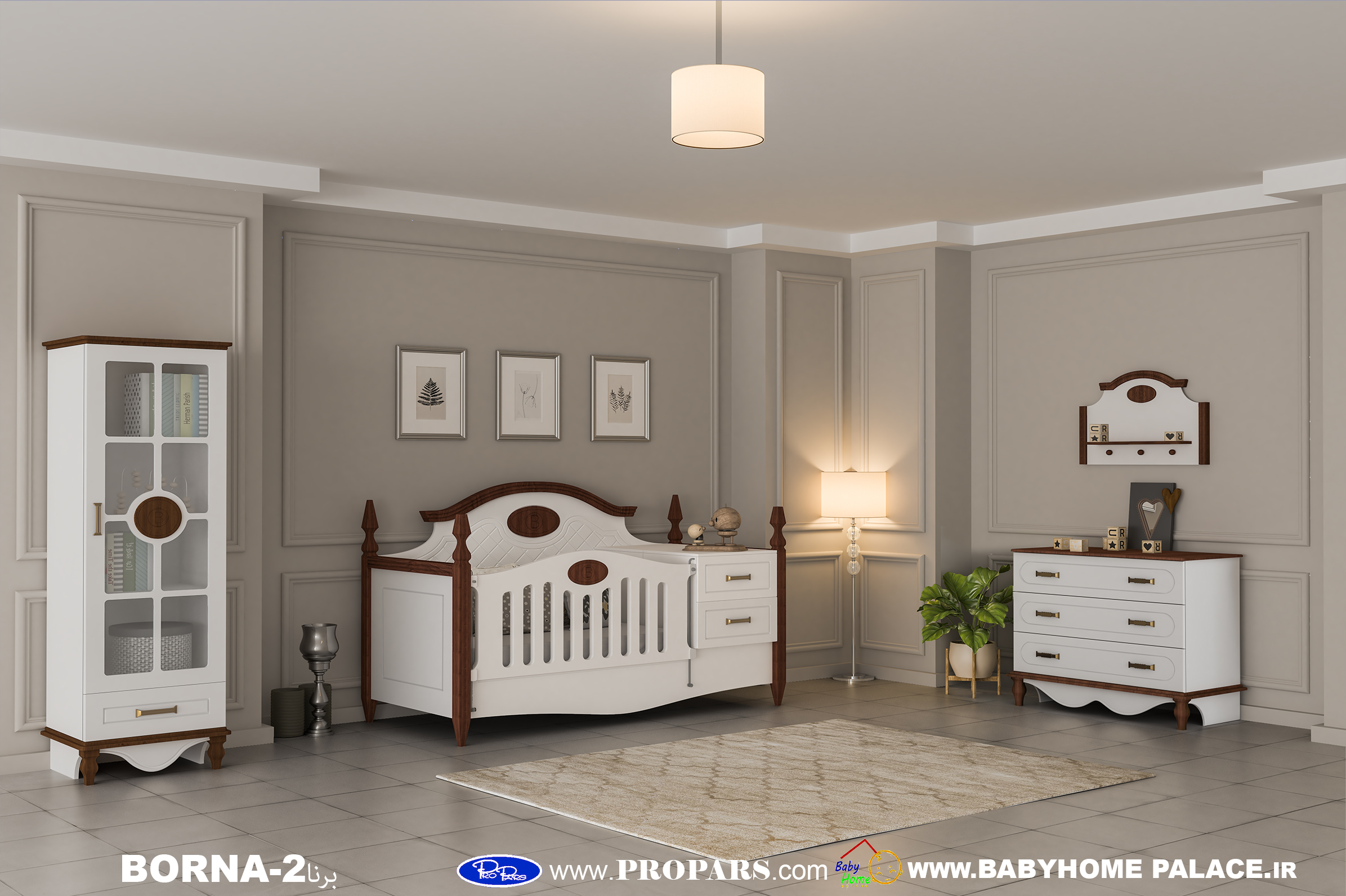 سرویس خواب نوزادی  برنا ۲ بی بی هوم