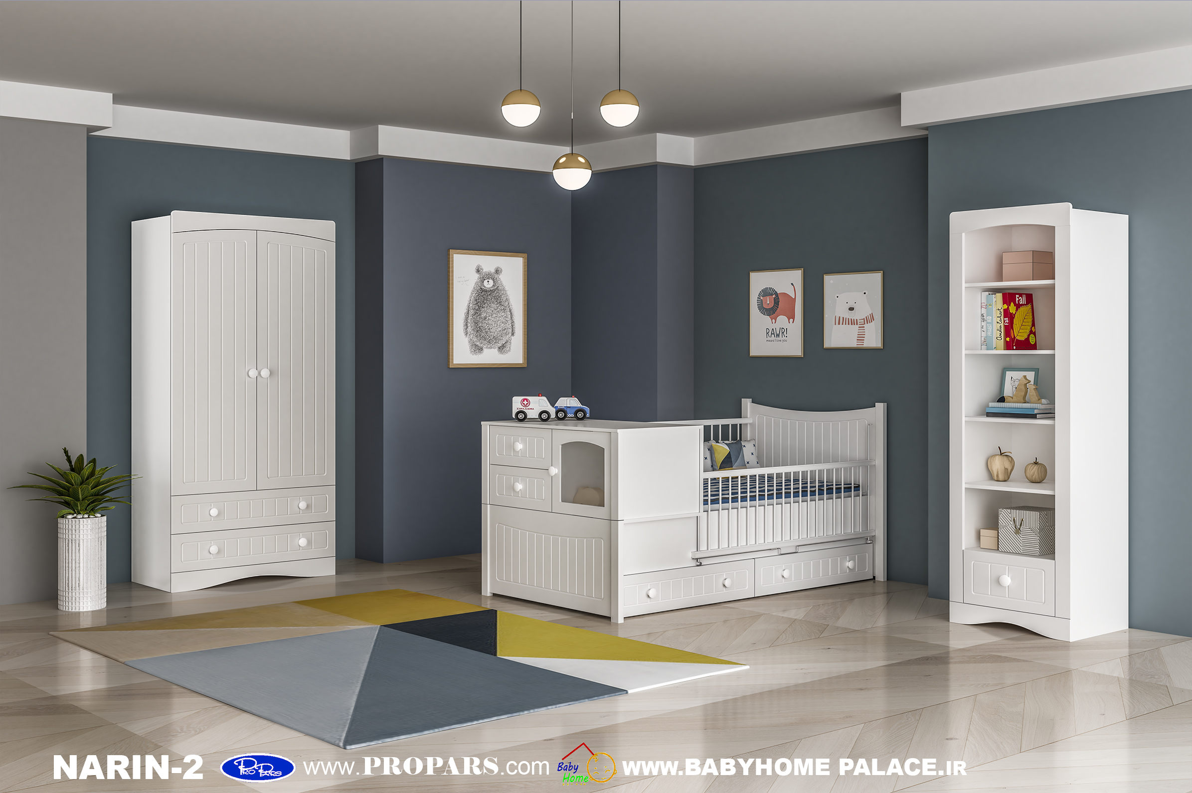 سرویس خواب نوزادی نارین-2 بی بی هوم