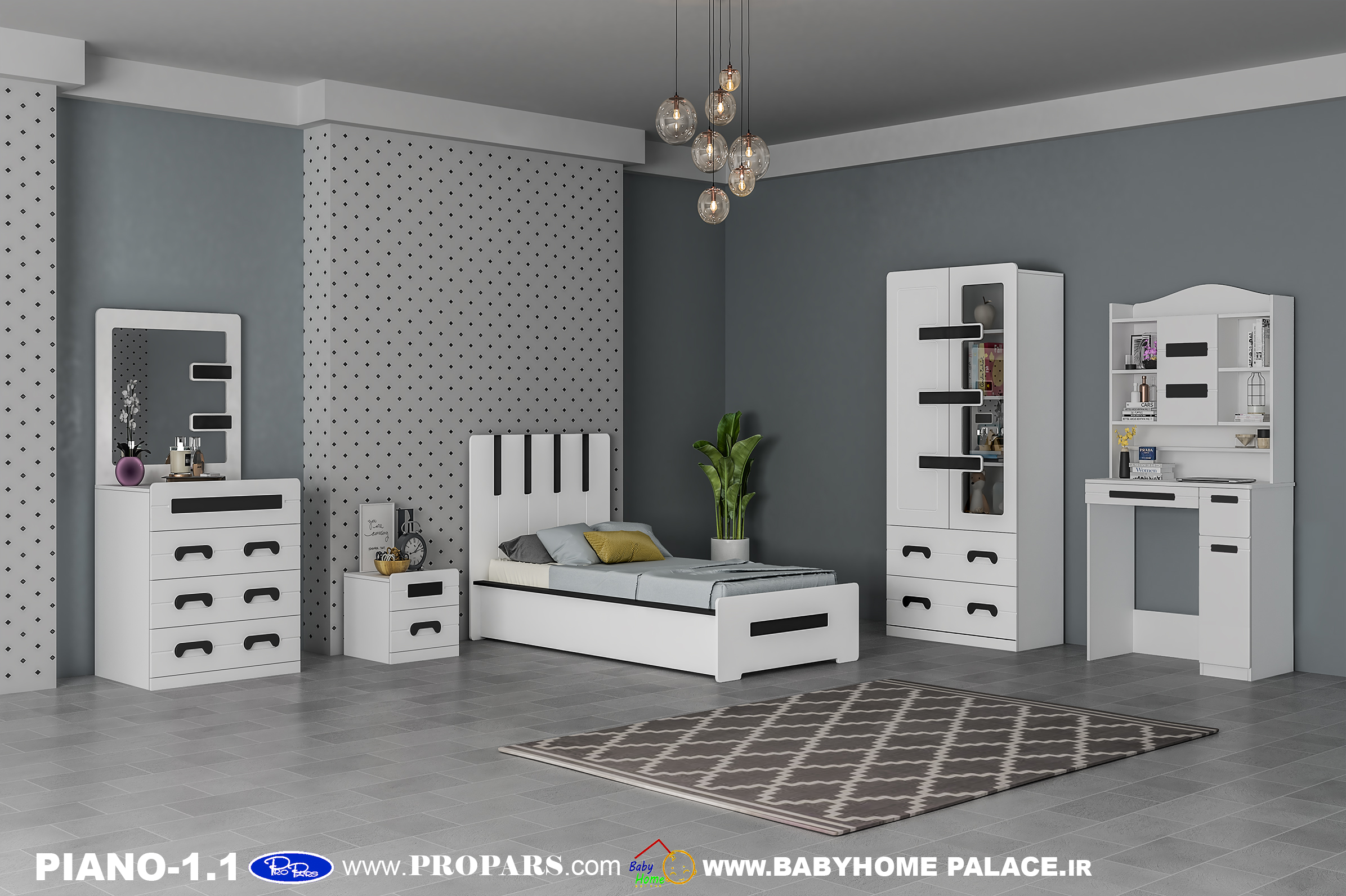 سرویس خواب نوجوان پیانو-1.1 بی بی هوم