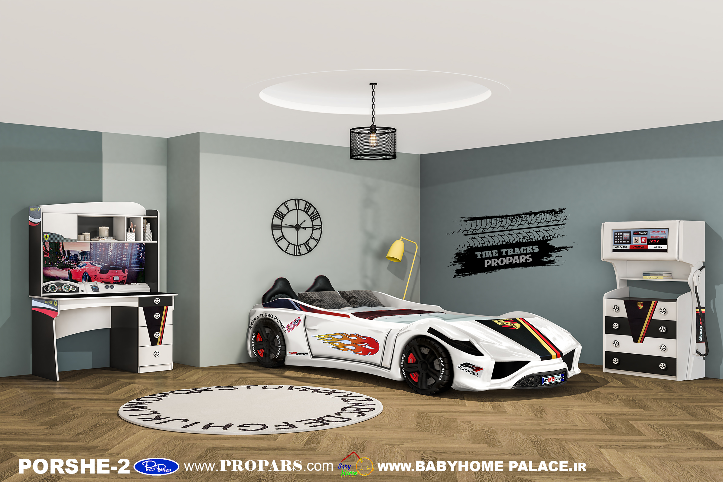 سرویس خواب نوجوان  پورشه-2 بی بی هوم