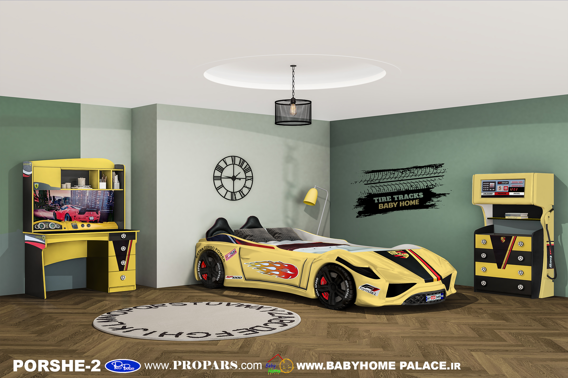 سرویس خواب نوجوان  پورشه-3 بی بی هوم