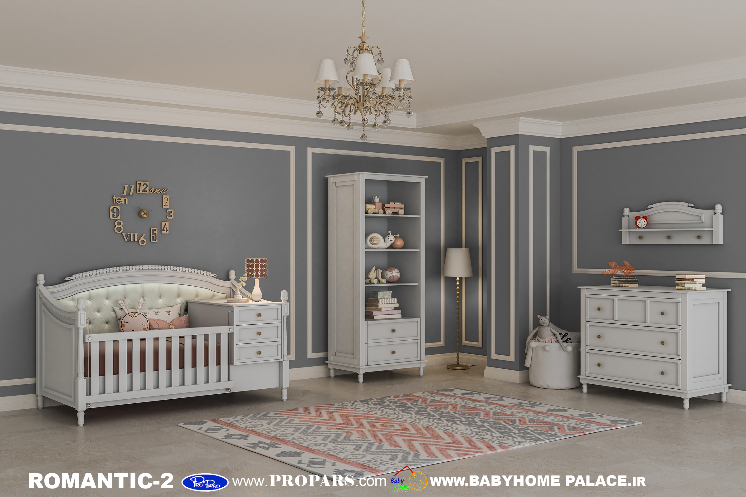 سرویس خواب نوزادی رمانتیک-2 بی بی هوم