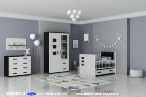 سرویس خواب نوزادی اسپرت 3  بی بی هوم