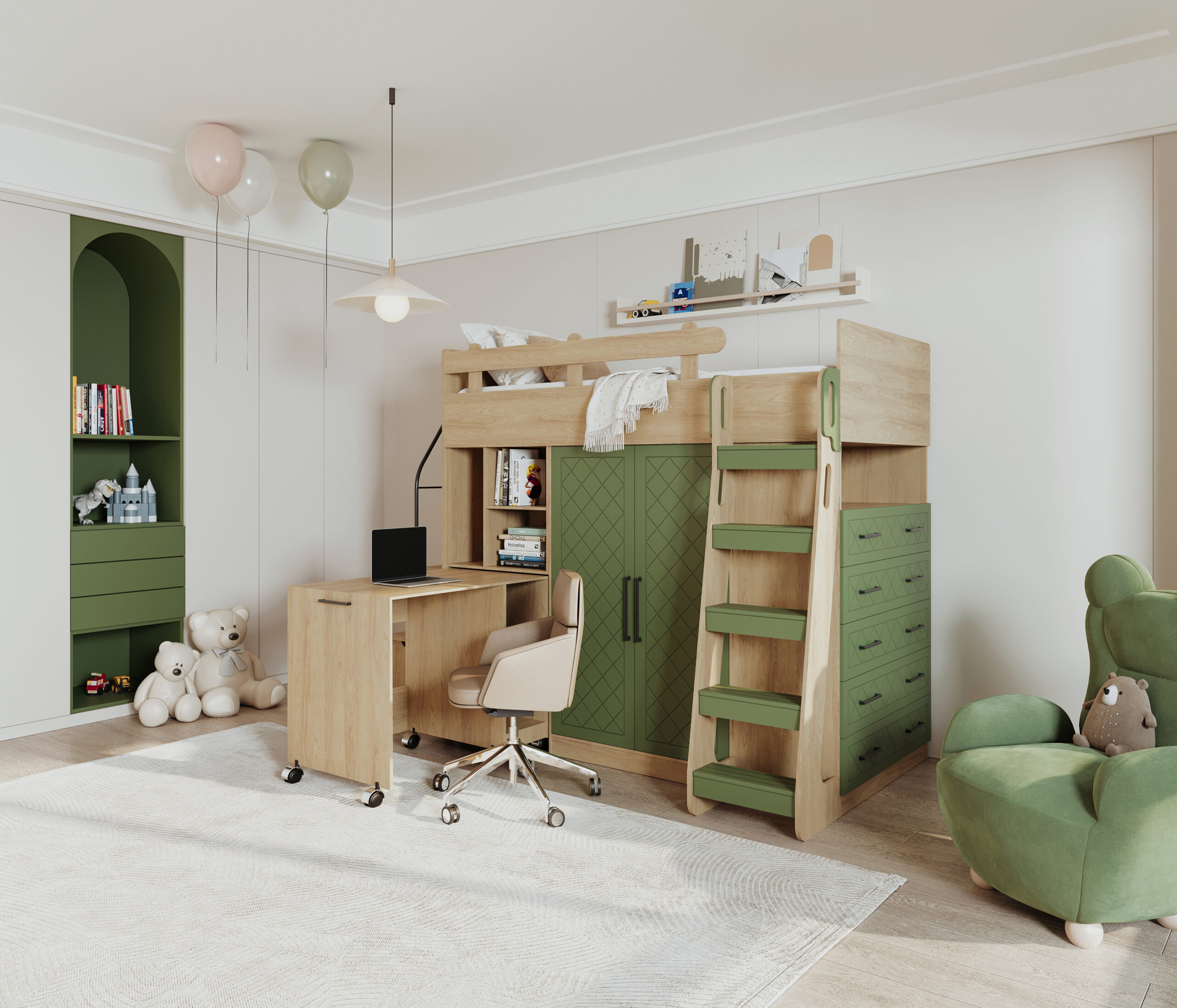 سرویس خواب نوجوان اطلس بی بی هوم