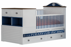 تخت خواب نوزادی ملوان-2 بی بی هوم