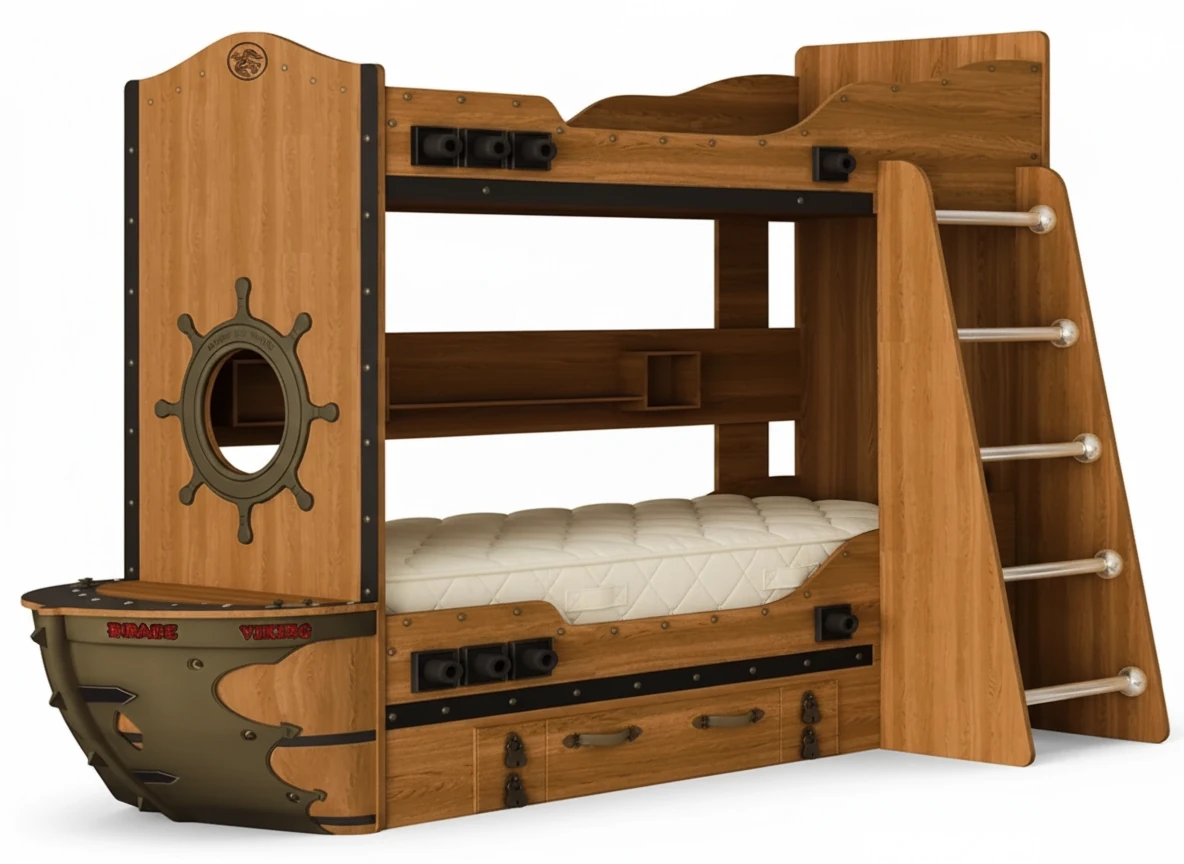 تخت خواب نوجوان وایکینگ-2 بی بی هوم