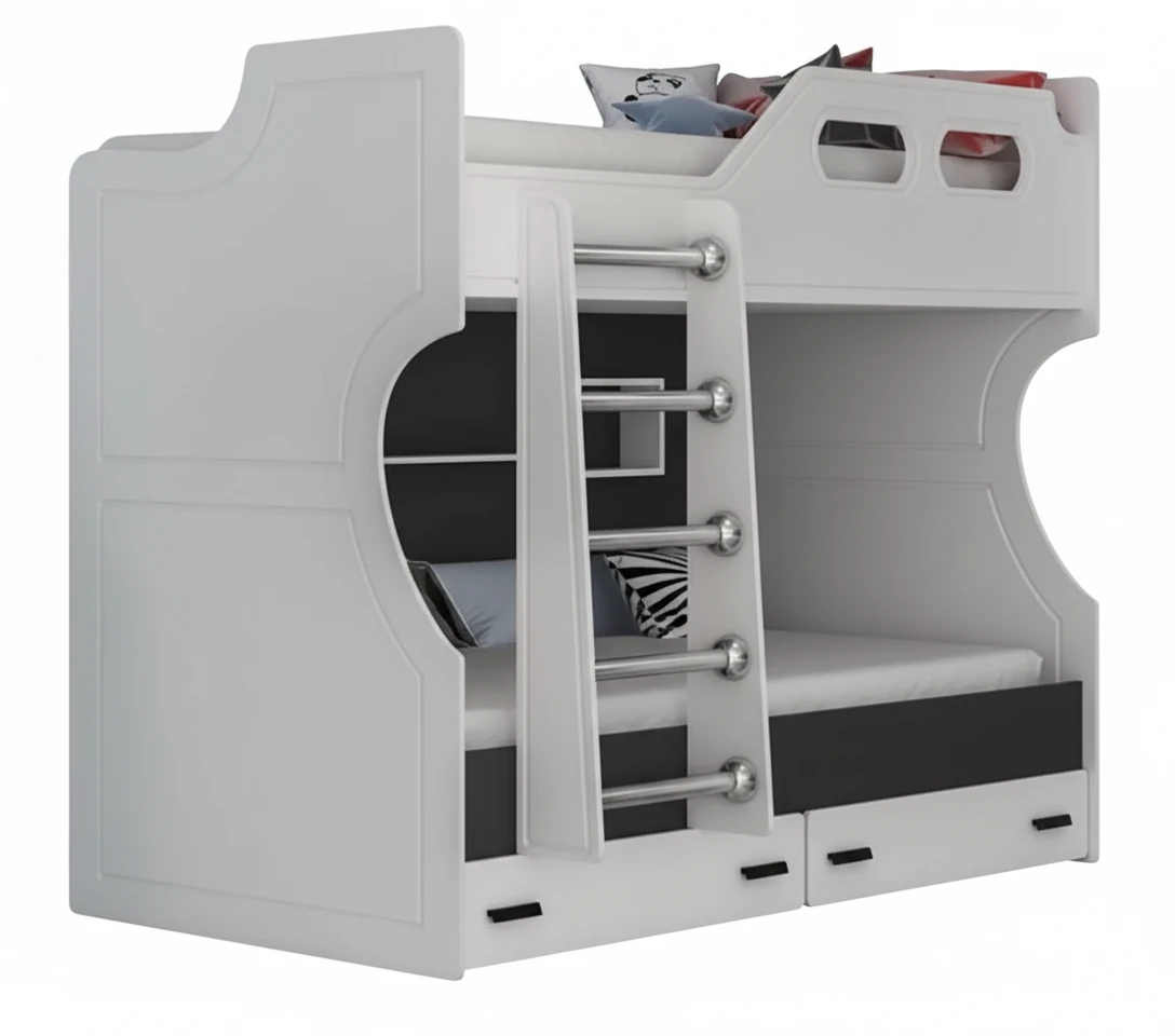 تخت خواب دو طبقه  نوجوان اسپرت-4 بی بی هوم