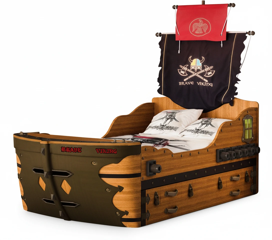 تخت خواب نوجوان وایکینگ بی بی هوم