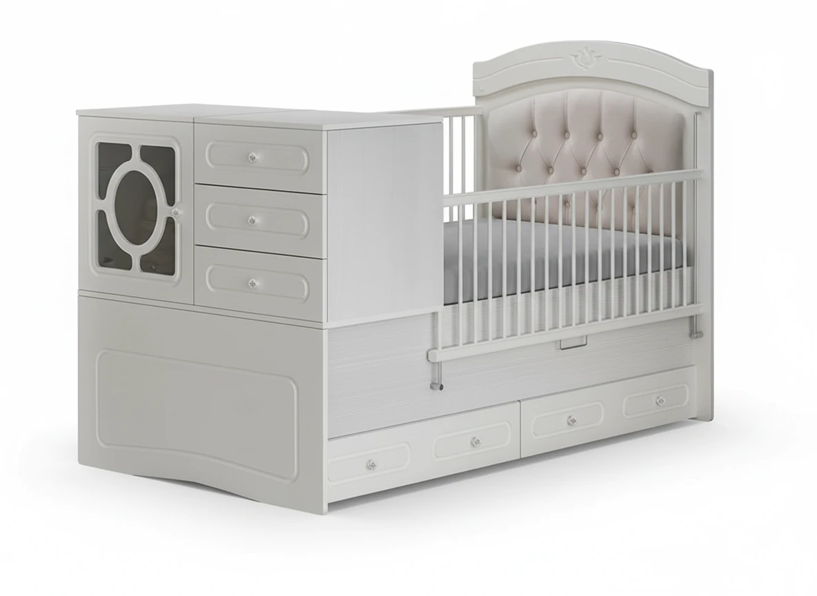 تخت خواب نوزادی کلاسیک-2بی بی هوم