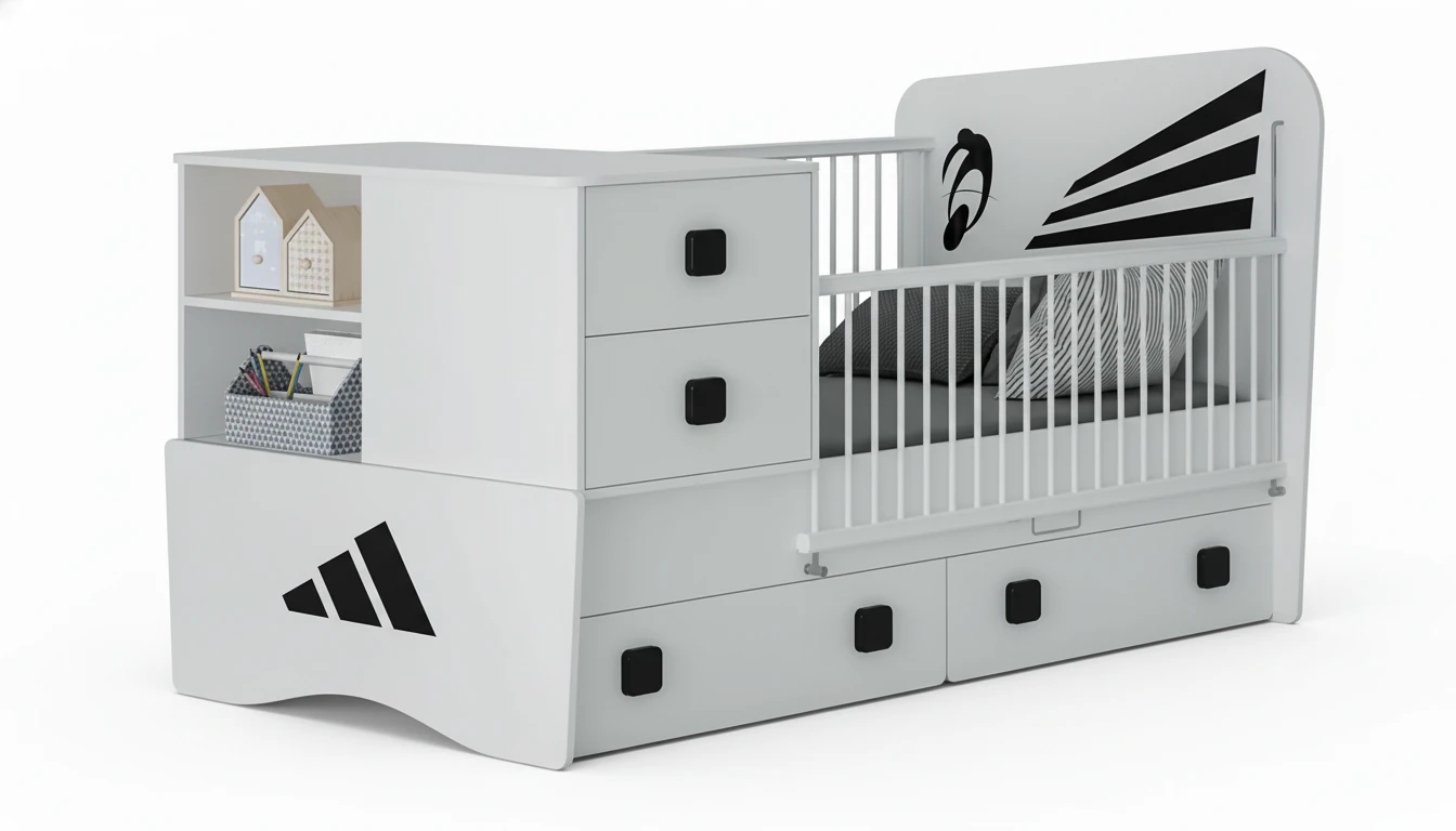 تخت خواب نوزادی  آدیداس-2 بی بی هوم