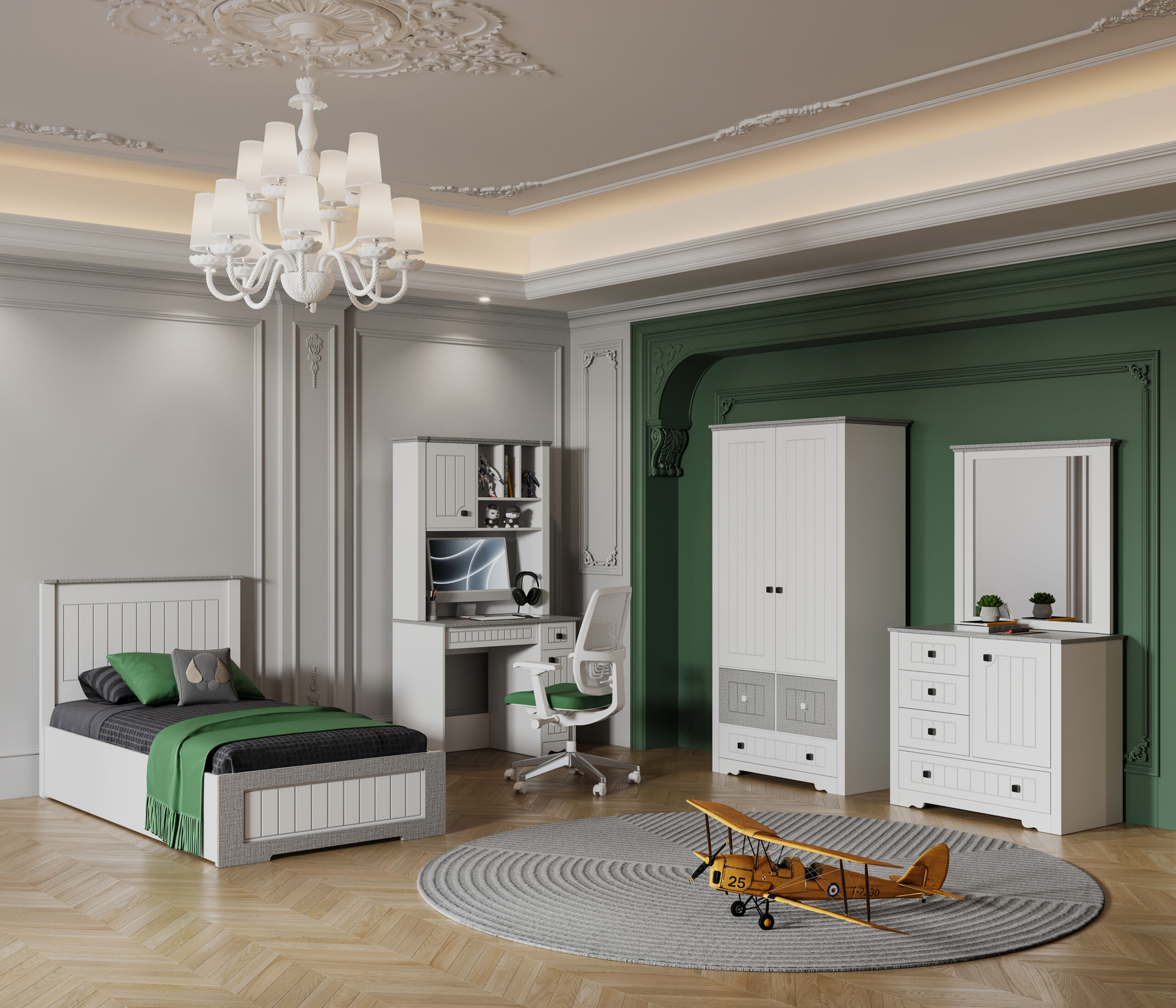 سرویس خواب  نوجوان آنتیک  بی بی هوم