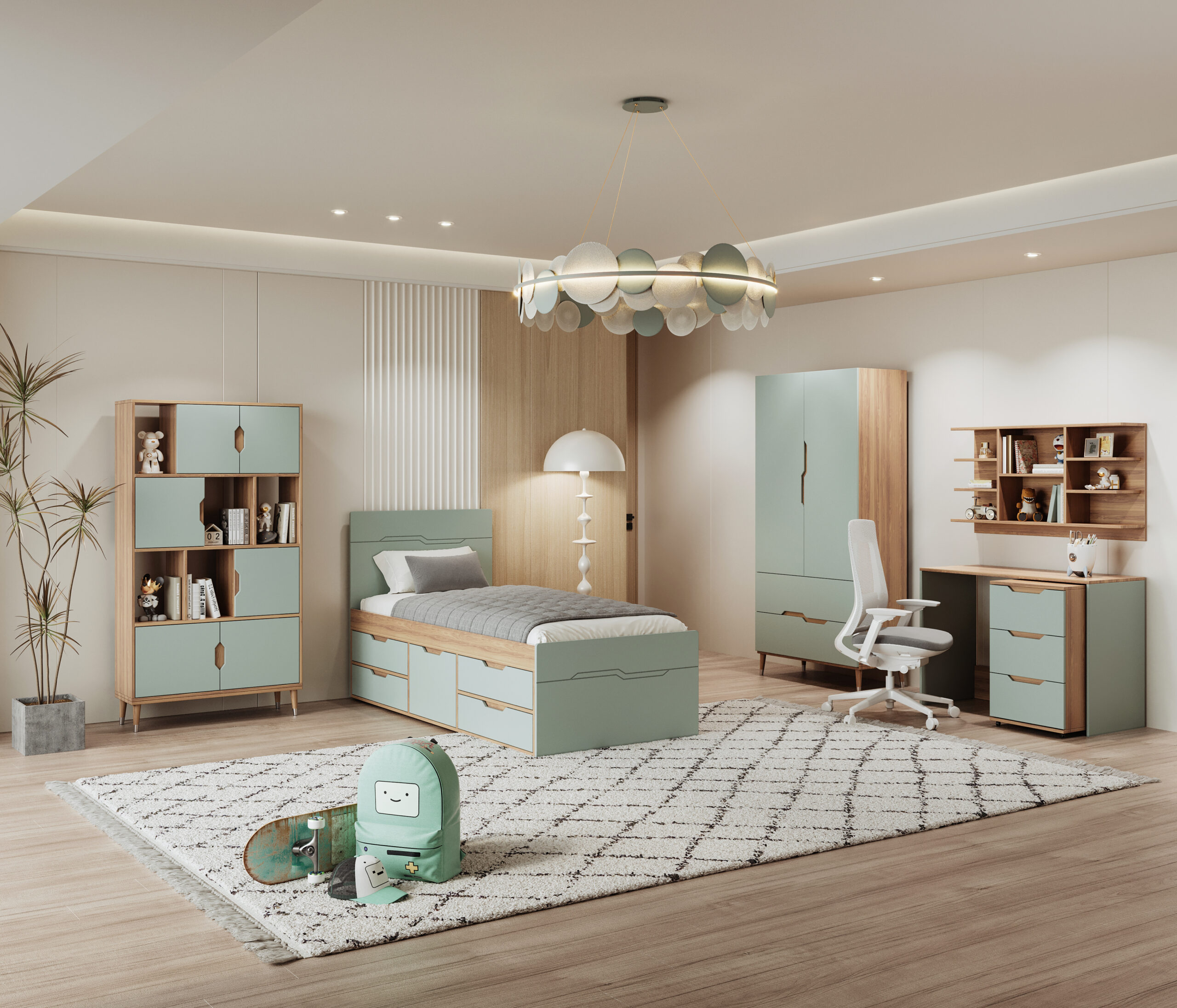 سرویس خواب نوجوان آنا باکس دار  بی بی هوم