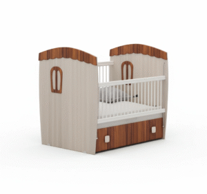 تخت خواب نوزادی کلبه بی بی هوم